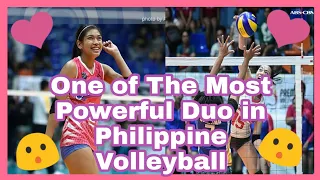 Alyssa Valdez and Jema Galanza Powerful Duo_Creamline Coolsmashers_Women's Volleyball