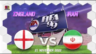 FIFA World Cup Qatar 2022 in FIFA 99: England - Iran (1998) | 4K/60