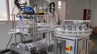 SENMO 1-1 compact beer canning line for microbreweries.