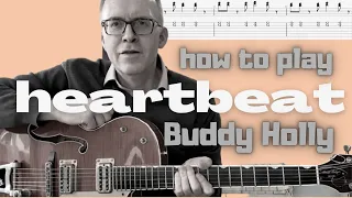 HEARTBEAT Buddy Holly TABS and guitar lesson.