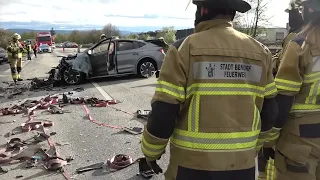 Schwerer Unfall A48 ⚠️ LKW und PKW - heute 3.4.2024 !