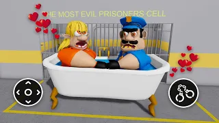 LOVE STORY! BRUNO'S COP FALL IN LOVE WITH PRISONER WIFE? OBBY Full Gameplay #obby #roblox