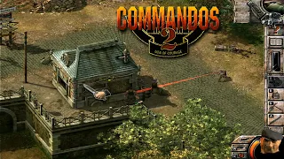 COMMANDOS 2 Men of Courage  | Training Camp 2 - full gameplay walkthrough with commentary (HD)