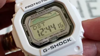How To Set Time On Casio G-Shock G-Lide 5600 Model 3151 DST 12hr 24hr Setting! 11 2017
