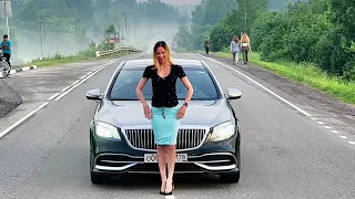 Mercedes Maybach из такси. Это вам не новый Volkswagen Polo. Лиса рулит