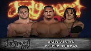WWE SVR: Triple Threat - Chris Benoit vs The Rock vs Bret Hart!