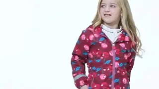 Водонепроницаемое модное флисовое детское пальто с капюшоном и принтом куртки для маленьких девочек
