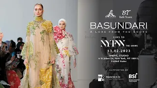 Ayu Dyah Andari x BT Batik Trusmi BASUNDARI: A Lore From The Shores - NYFW 2023 Fashion Show