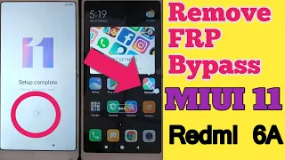 Redmi 6A MIUI 11 FRP Unlock Without Any Pc Or Box || Mobile service And Management