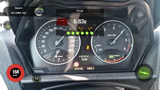 BMW F21 125d STAGE1.5 Dragy acceleration 100-200 km/h ZERO smoke!