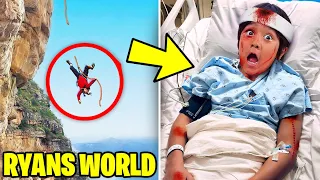 7 YouTubers WHO ALMOST DIED ON CAMERA! (Ryan's World, LankBox & FGTeeV)
