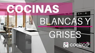 ❤ COCINAS GRISES y BLANCAS que no te puedes perder!! ⚡️ Cocina Gris y Blanca de actualidad