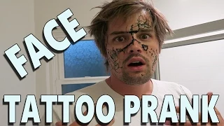 FACE TATTOO PRANK - Top Wife Vs Husband Pranks