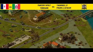 Blitzkrieg GZM 11 | Кровавый серпантин! | TORNADO и PanzerWolf против Frank Catman и Thunder_Ly