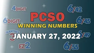 P15M Jackpot Superlotto 6/49, EZ2, Suertres, 6Digit, and Lotto 6/42 | January 27, 2022