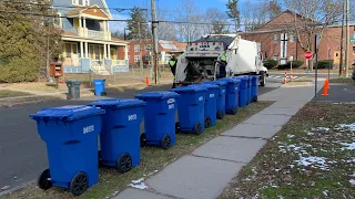 Leach Rear Loader vs. a Massive Recycle Line