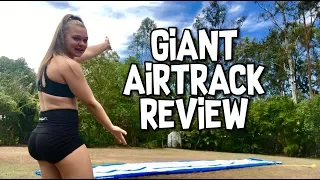 GIANT AIRTRACK REVIEW | WHICH SIZE SHOULD YOU GET?!?! | HONEST REVIEW | 10m TumbleStar Airtrack