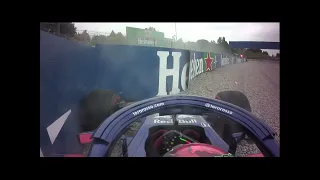Brendon Hartley onboard Crash during FP2 Spanish Grand Prix 2018