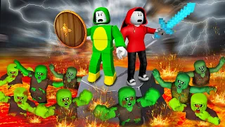 Battle with 1000 Zombies on Island | Zombie War  | Mikey and JJ | Maizen