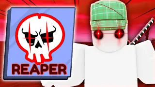 Trollando com REAPER no BLADE BALL do ROBLOX kkkk