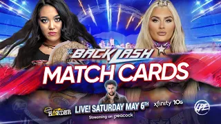 BACKLASH MATCH CARDS