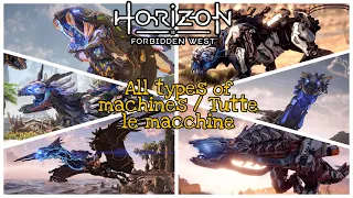 Horizon Forbidden West - Tutti le macchine / All Types of Machines (Locations & How to Kill Them)