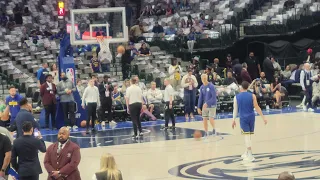 Stephen Curry pregame warmup before golden state Warriors vs Dallas Mavericks 3/22/23 at AAC