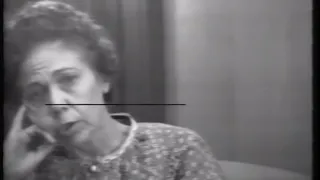 Schizophrenic Real Psychiatric Patient Interview 1960