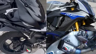 YAMAHA YZF R6 vs YZF R1M | AUSTIN RACING Exhaust Sound Comparison