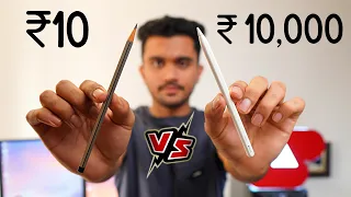 Apple pencil worth ₹ 10,000 vs ₹ 10 pencil #shorts #MostTechy