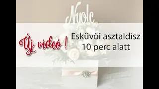 kosarbolt.hu ~ Esküvői asztaldísz 10 perc alatt / Wedding decor /