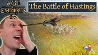 "1 in the EYE!" AoE4 HARD | The Battle of Hastings | Norman Campaign | EP 1