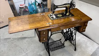 Vintage singer sewing machine restoration