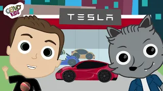 Elon Musk and Tesla SpaceX Cartoon for Kids | Geno Kids - Kids Cartoon about Elon Musk
