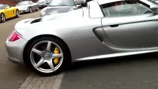 Porsche Carrera GT - Start up & small WHEELSPIN!