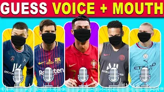 (Full) Guess Football Player By Voice and Mouth and song and flag | Messi,  Ronaldo,Haaland,Neymar