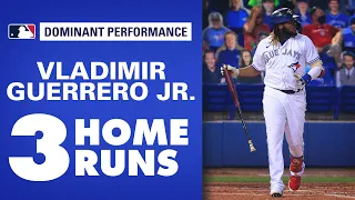 VLAD GUERRERO JR. WITH THREE HOME RUNS! (Youngest Blue Jay EVER to do so)