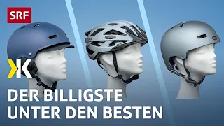 Fahrradhelme im Test: Sicherheit geht auch günstig | 2023 | Kassensturz | SRF