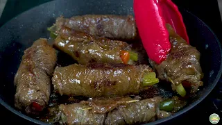 ROLLITOS de CARNE con verduras/recetas para toda ocasión