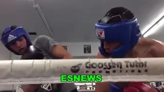 THE SPEED & POWER - RYAN GARCIA SPARRING JUAN FUNEZ MAJOR THROWBACK VIDEO EsNews Boxing