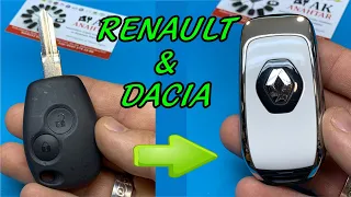 RENAULT ve DACIA İÇİN SUSTALI MODEL KATLANIR ANAHTAR YAPIMI