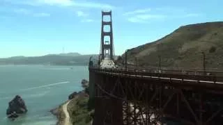 IndyCar's on Golden Gate Bridge