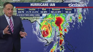 Hurricane Ian downgraded to Category 2 storm