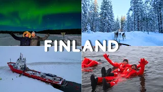 LAPLAND FINLAND | Northern Lights, Santa Claus Village & Icebreaker Cruise | Rovaniemi (Ep 2)