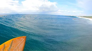 This OLD SINGLE FIN Surfboard Goes WELL - pov surf 2022