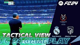 FC 24 Real Madrid Vs Atl Madrid [Tactical View] Semi-Final Super copa - PS5 4K HDR 60FPS