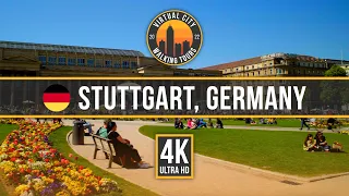 🇩🇪 STUTTGART, GERMANY – Virtual City Walking Tour April 2022 [4K Ultra HD]