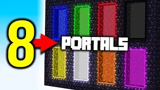 Minecraft 8 PORTALS!