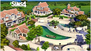 I've built a COMPLETE TOWN in Sims 4! 😱 [No CC] - Speed Build | Kate Emerald