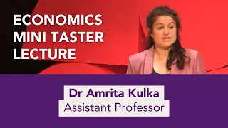 Economics at Warwick | Mini Taster Lecture with Dr Amrita Kulka